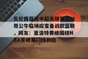 九游体育-包含瓦伦西亚迎中超关键赛芝加哥公牛临场应变备战欧篮联，网友：夏洛特黄蜂围绕NBA常规赛门线救险的词条